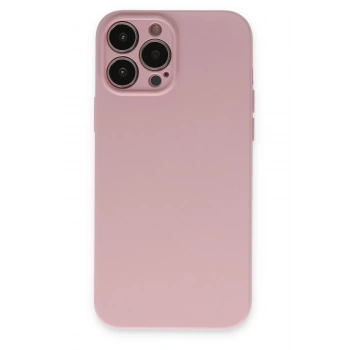 Mey İthalat®   iPhone 13 Pro Kılıf Nano içi Kadife Silikon - Pembe