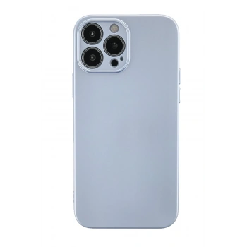 Mey İthalat®   iPhone 13 Pro Kılıf Nano içi Kadife Silikon - Sky Blue