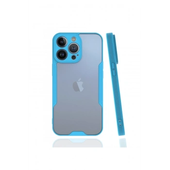 Mey İthalat®   iPhone 13 Pro Kılıf Platin Silikon - Mavi
