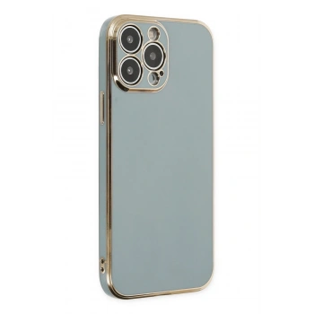 Mey İthalat®   iPhone 13 Pro Kılıf Volet Silikon - Açık Yeşil
