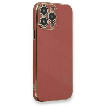 Mey İthalat®   iPhone 13 Pro Kılıf Volet Silikon - Kırmızı