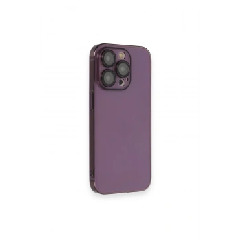 Mey İthalat®   iPhone 13 Pro Max Kılıf Armada Lensli Kapak - Derin Mor
