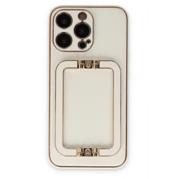 Mey İthalat®   iPhone 13 Pro Max Kılıf Coco Elit Kapak - Beyaz