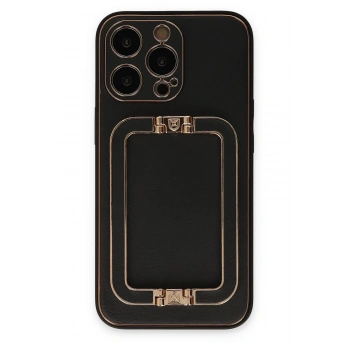 Mey İthalat®   iPhone 13 Pro Max Kılıf Coco Elit Kapak - Siyah