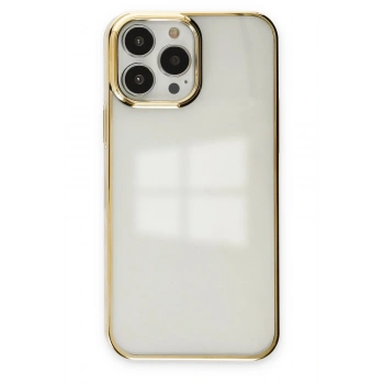 Mey İthalat®   iPhone 13 Pro Max Kılıf Element Silikon - Gold