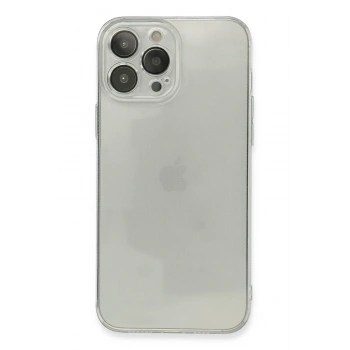 Mey İthalat®   iPhone 13 Pro Max Kılıf Fly Lens Silikon - Şeffaf