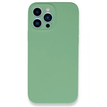 Mey İthalat®   iPhone 13 Pro Max Kılıf Lansman Legant Silikon - Yeşil