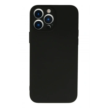 Mey İthalat®   iPhone 13 Pro Max Kılıf Nano içi Kadife Silikon - Siyah