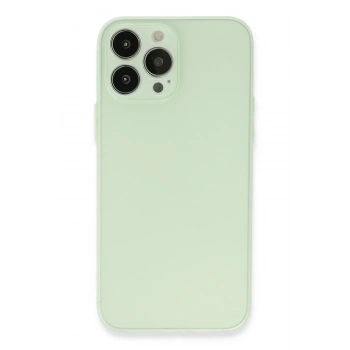 Mey İthalat®   iPhone 13 Pro Max Kılıf Puma Silikon - Açık Yeşil