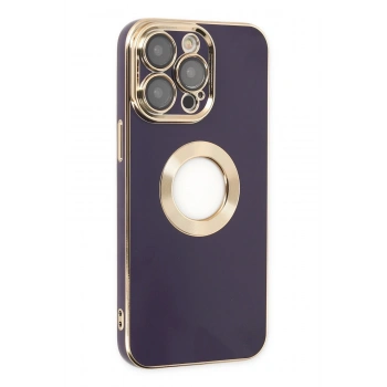 Mey İthalat®   iPhone 13 Pro Max Kılıf Store Silikon - Derin Mor