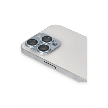 Mey İthalat®   iPhone 13 Pro Max Pers Alüminyum Kamera Lens - Sierra Blue