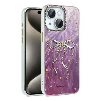 Mey İthalat®   iPhone 14 Kılıf Blade Aynalı Desenli Kapak - Desen 1