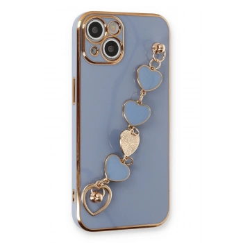 Mey İthalat®   iPhone 14 Kılıf Esila Silikon - Gri