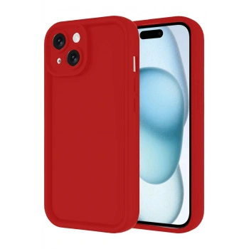 Mey İthalat®   iPhone 14 Kılıf Viera Silikon - Kırmızı