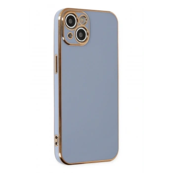 Mey İthalat®   iPhone 14 Kılıf Volet Silikon - Mavi