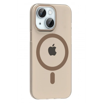 Mey İthalat®   iPhone 14 PC Blank Magsafe Kapak - Çöl Titanyum