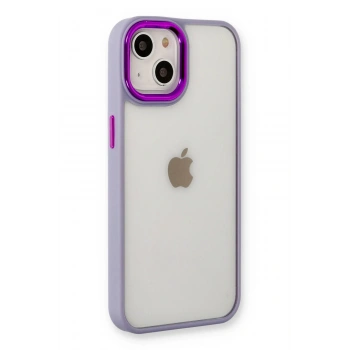 Mey İthalat®   iPhone 14 Plus Kılıf Dora Kapak - Lila