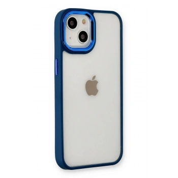Mey İthalat®   iPhone 14 Plus Kılıf Dora Kapak - Mavi