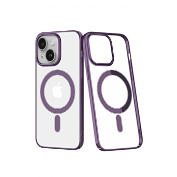 Mey İthalat®   iPhone 14 Plus Kılıf Element Magneticsafe Sert Kapak - Mor