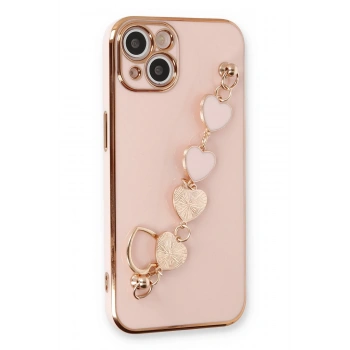 Mey İthalat®   iPhone 14 Plus Kılıf Esila Silikon - Pudra