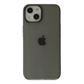 Mey İthalat®   iPhone 14 Plus Kılıf Pc Sert Şeffaf Kapak - Siyah