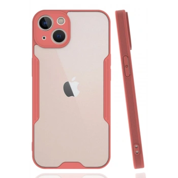 Mey İthalat®   iPhone 14 Plus Kılıf Platin Silikon - Pembe
