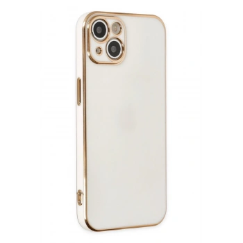 Mey İthalat®   iPhone 14 Plus Kılıf Volet Silikon - Beyaz