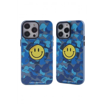 Mey İthalat®   iPhone 14 Pro Kılıf Apollo Magneticsafe Desenli Kapak - Apollo Mavi - 1