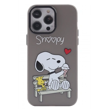 Mey İthalat®   iPhone 14 Pro Kılıf  Desenli Kapak -  Siyah - 2