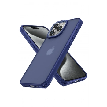Mey İthalat®   iPhone 14 Pro Kılıf Elegant Kapak - Lacivert