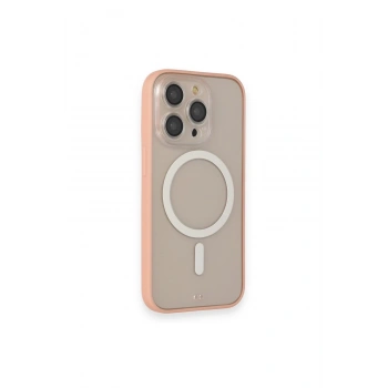 Mey İthalat®   iPhone 14 Pro Kılıf Grand Magneticsafe Kapak - Pembe