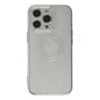 Mey İthalat® iPhone 14 Pro Kılıf Santa Lens Silikon - Şeffaf