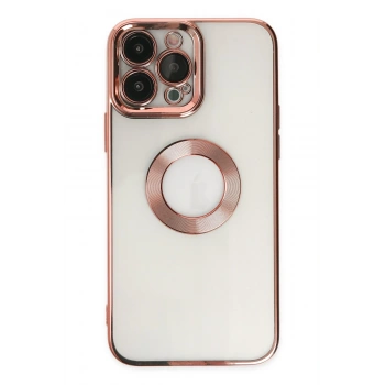 Mey İthalat®   iPhone 14 Pro Kılıf Slot Silikon - Rose Gold