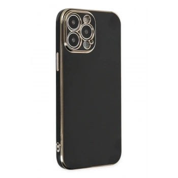 Mey İthalat® iPhone 14 Pro Kılıf Volet Silikon - Siyah