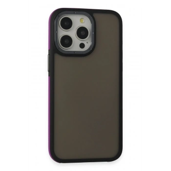 Mey İthalat®   iPhone 14 Pro Max Harvel Kapak - Derin Mor