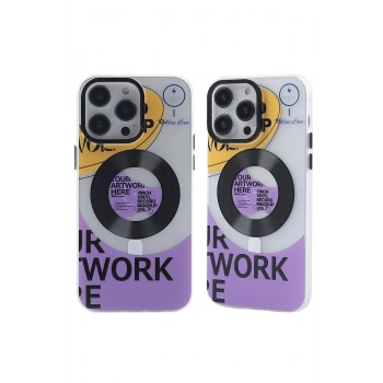 Mey İthalat®   iPhone 14 Pro Max Kılıf Apollo Magneticsafe Desenli Kapak - Apollo Şeffaf - 6