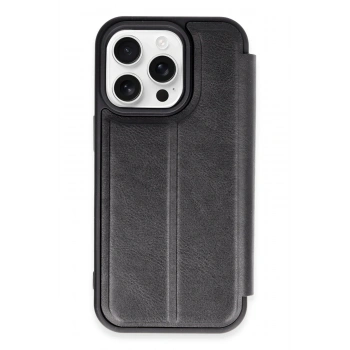 Mey İthalat®   iPhone 14 Pro Max Kılıf Flip Cover - Siyah