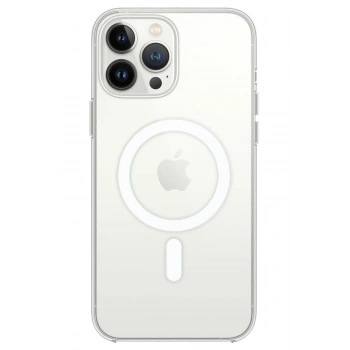 Mey İthalat®   iPhone 14 Pro Max Kılıf Magneticsafe Şeffaf Silikon - Şeffaf