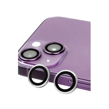 Mey İthalat®   iPhone 14 Raze Metal Kamera Lens - Gümüş