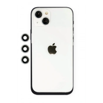 Mey İthalat®   iPhone 14 Shine Kamera Lens - Gümüş