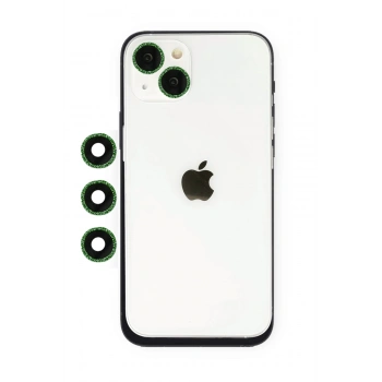 Mey İthalat®   iPhone 14 Shine Kamera Lens - Yeşil
