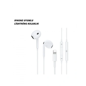 Mey İthalat® iPhone 14 ve altındaki modellerle uyumlu Kablolu kulaklık
