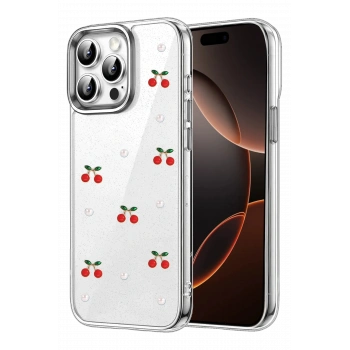 Mey İthalat®   iPhone 15 Pro Fiyonk Desenli Kapak - Desen 9