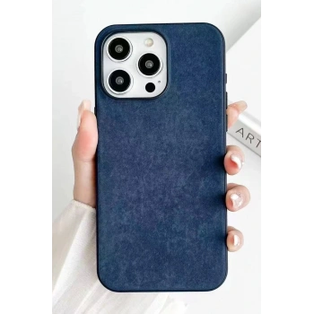 Mey İthalat®   iPhone 15 Pro Max Kılıf Karen Magsafe Kapak - Lacivert