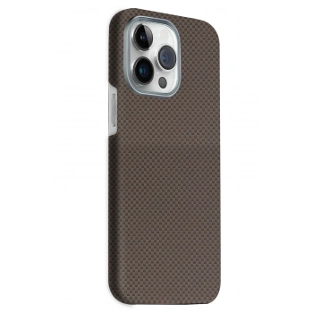 Mey İthalat®   iPhone 15 Pro Max Volt Magsafe Kapak - Kahverengi