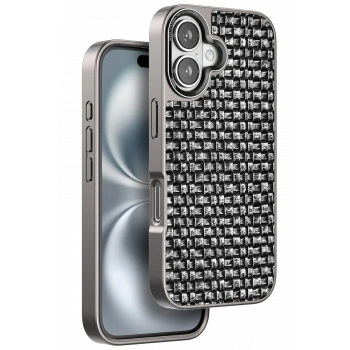 Mey İthalat®   iPhone 16 Brand Kapak - Gümüş