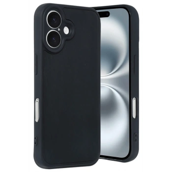 Mey İthalat®   iPhone 16 Kılıf Aras Deri Kapak - Siyah