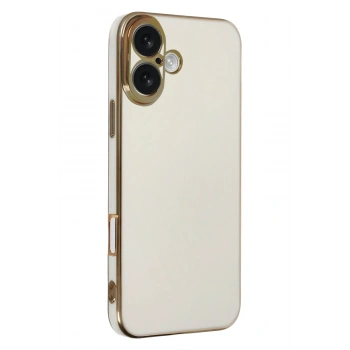 Mey İthalat®   iPhone 16 Kılıf Volet Silikon - Beyaz