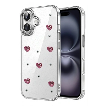 Mey İthalat®   iPhone 16 Plus Fiyonk Desenli Kapak - Desen 3