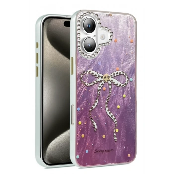 Mey İthalat®   iPhone 16 Plus Kılıf Blade Aynalı Desenli Kapak - Desen 1